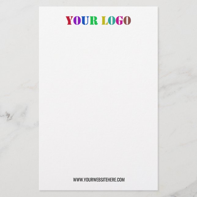 Your Logo Business Stationery Example Custom Text (Front)