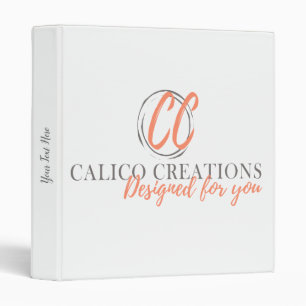 Your Logo Business Template Custom Personalized 3 Ring Binder