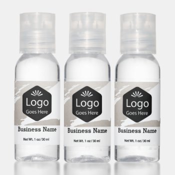 Your Logo Business Themed Personalized Hand Sanitizer by Ricaso_Intros at Zazzle