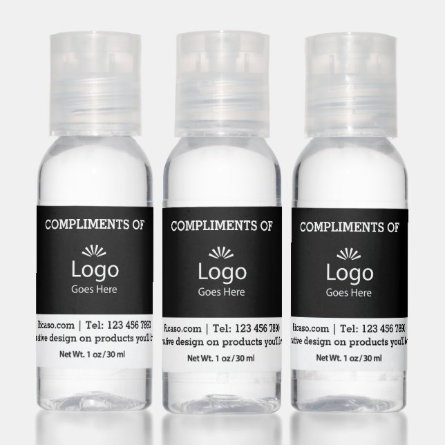 Your Logo Business Themed Personalized Hand Sanitizer (Set)