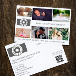 Your Logo Collage Professional Photographer QR Flyer