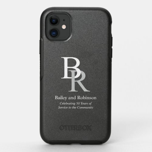 Your Logo Company Name and Tag Line OtterBox Symmetry iPhone 11 Case