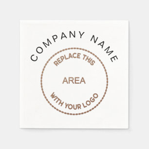 Your Logo Company Name Corporate Napkins