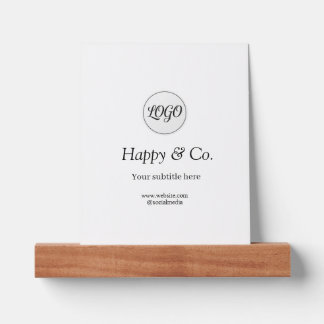 your logo company name subtitle website social picture ledge
