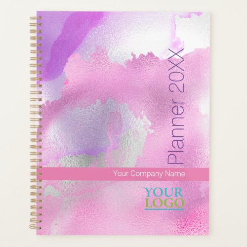 Your LogoCompany NameYearPurple Pink Watercolor Planner