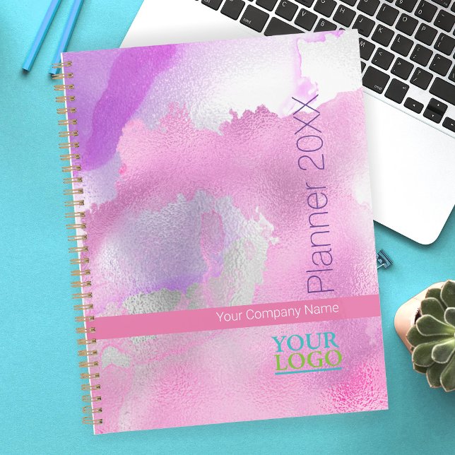 Your Logo/Company Name/Year/Purple Pink Watercolor Planner (Creator Uploaded)