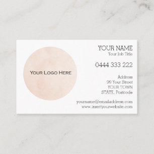 Your Logo Custom Business Card Front
