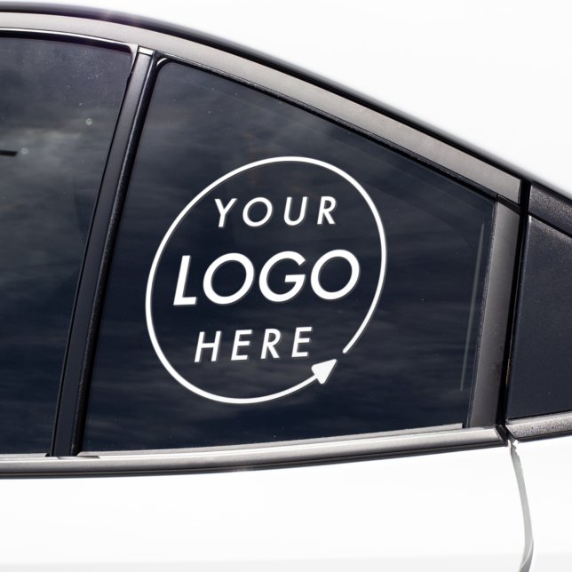 Your Logo | Custom Business Company Logo Upload Window Cling (Professional branded car window decals for small business promotion & vehicle fleet branding.)