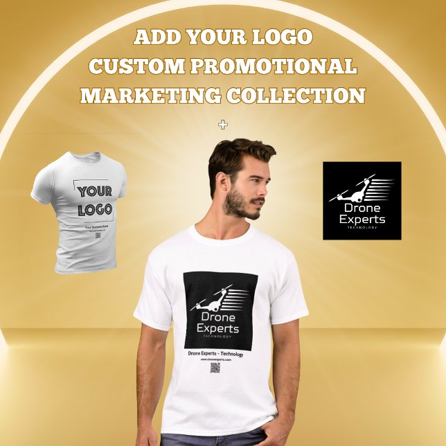 Your Logo Custom Business Marketing Men T-Shirt (Creator Uploaded)