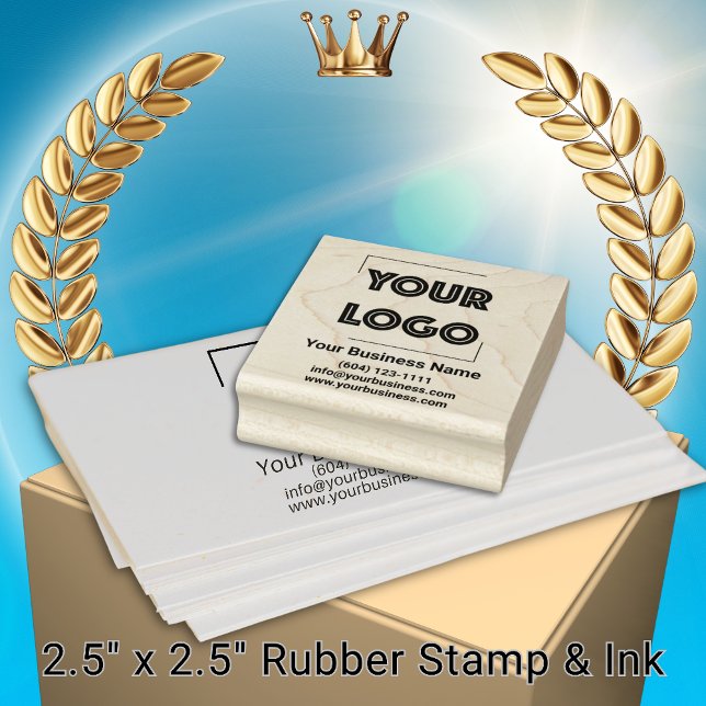 Your Logo Custom Business Marketing Rubber Stamp (Creator Uploaded)