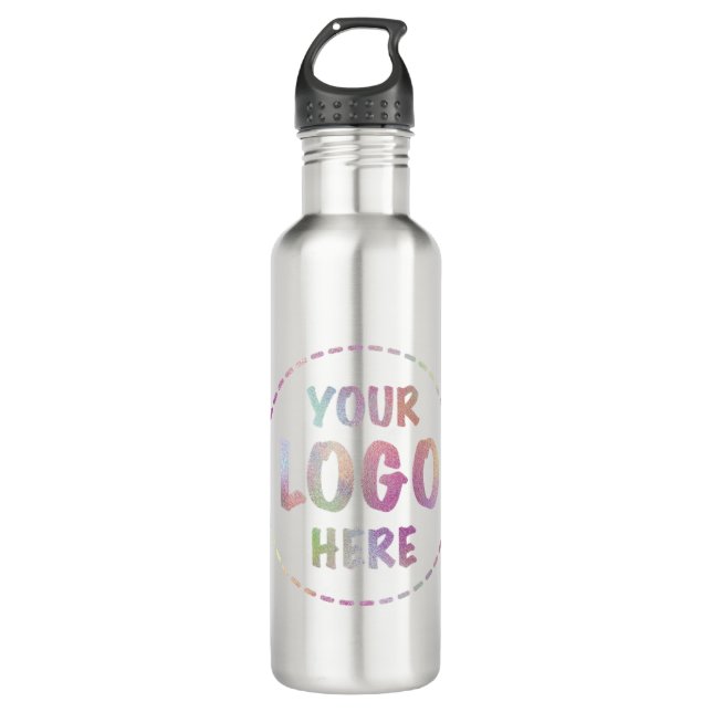 Your Logo Custom Business Promotional Branding Stainless Steel Water Bottle (Front)