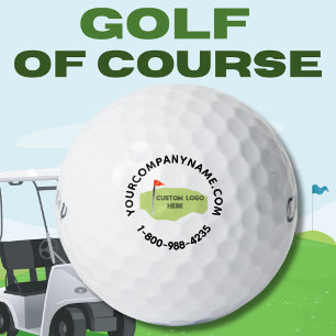 Your Logo Custom Company Promotion Website  Golf Balls