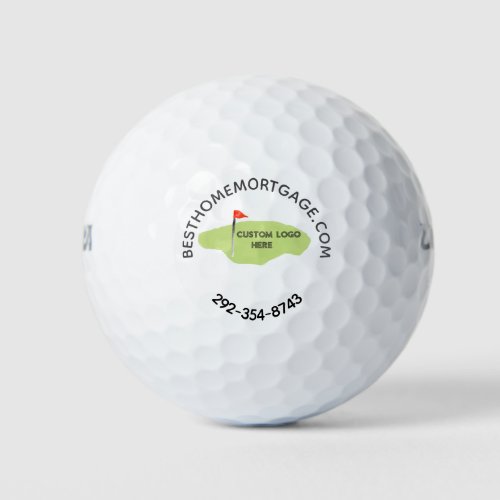 Your Logo Custom Company Promotion Website  Phone Golf Balls
