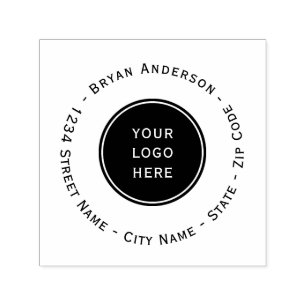 Your Logo Custom Return Address Self-inking Stamp