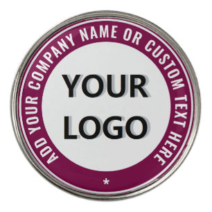 Your Logo Custom Text Golf Ball Marker Example