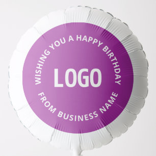 Your Logo & Custom Text Happy Birthday From… Balloon