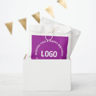 Your Logo & Custom Text Happy Birthday From… Favor Bag