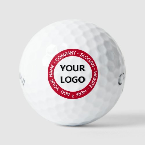Your Logo Custom Text Promotional Stamp Golf Balls