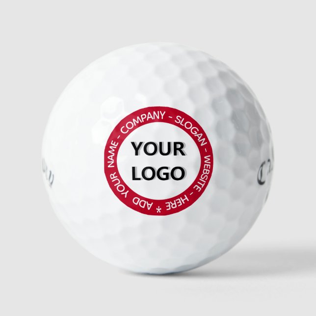 Your Logo Custom Text Promotional Stamp Golf Balls (Front)