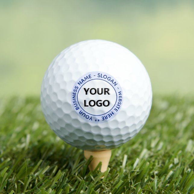 Your Logo Custom Text Stamps Golf Balls Template (Insitu Tee)