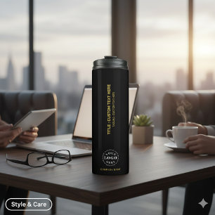 Your Logo Custom Text Thermal Tumbler for Branding