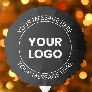 Your Logo & Customizable Circular Text Balloon