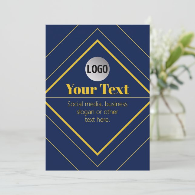 Your Logo & Customizable Design Template (Standing Front)