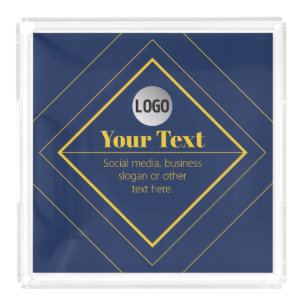 Your Logo & Customizable Design Template Acrylic Tray