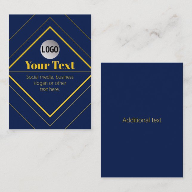 Your Logo & Customizable Design Template Business Card (Front/Back)