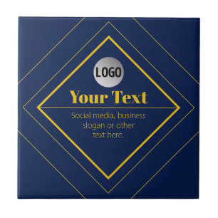 Your Logo & Customizable Design Template Ceramic Tile