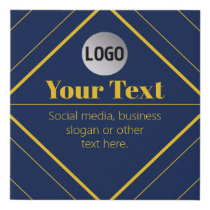 Your Logo & Customizable Design Template Faux Canvas Print