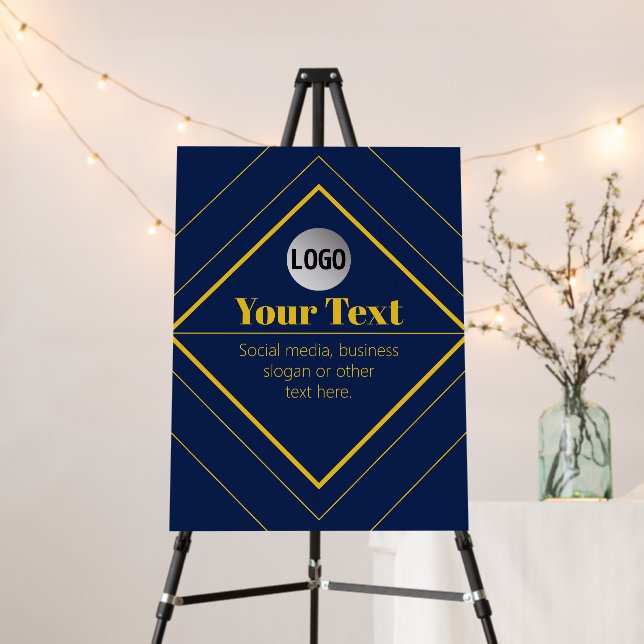 Your Logo & Customizable Design Template Foam Board (In Situ (Stand))