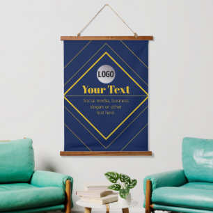 Your Logo & Customizable Design Template Hanging Tapestry