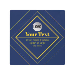 Your Logo & Customizable Design Template Metal Print