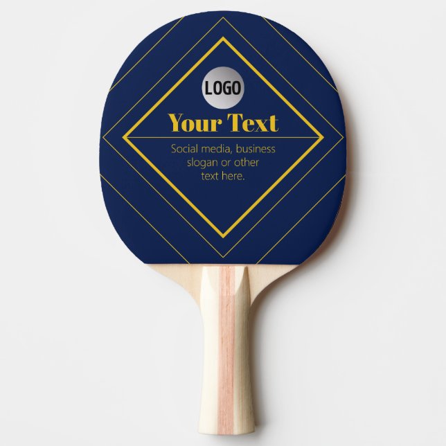 Your Logo & Customizable Design Template Ping Pong Paddle (Front)