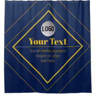 Your Logo & Customizable Design Template Shower Curtain