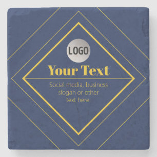 Your Logo & Customizable Design Template Stone Coaster