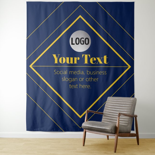 Your Logo & Customizable Design Template Tapestry (In Situ)