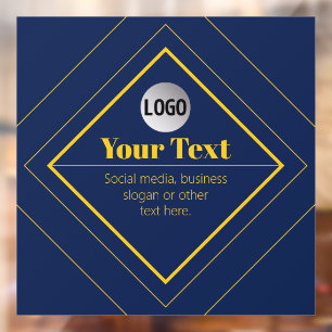 Your Logo & Customizable Design Template Window Cling