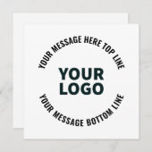 Your Logo Design or Image | Bold Editable Text (Front/Back)