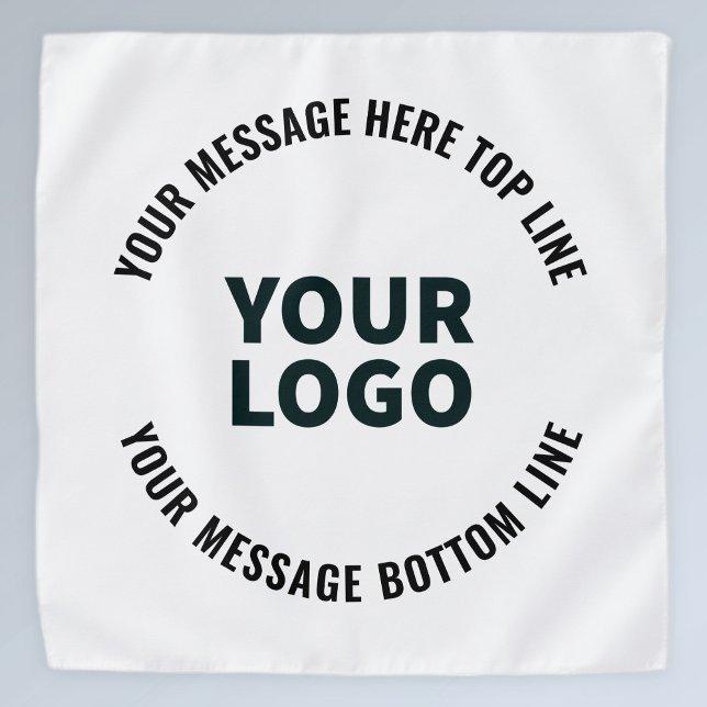 Your Logo Design or Image | Bold Editable Text Bandana (Creator Uploaded)