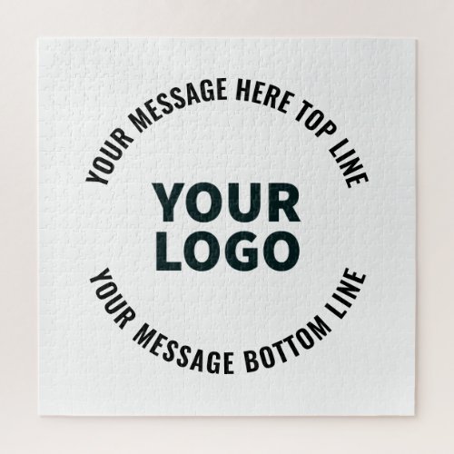 Your Logo Design or Image  Bold Editable Text Jigsaw Puzzle