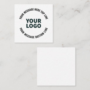 Your Logo Design or Image   Bold Editable Text Note Card