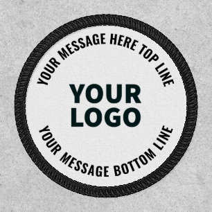 Your Logo Design or Image   Bold Editable Text Patch