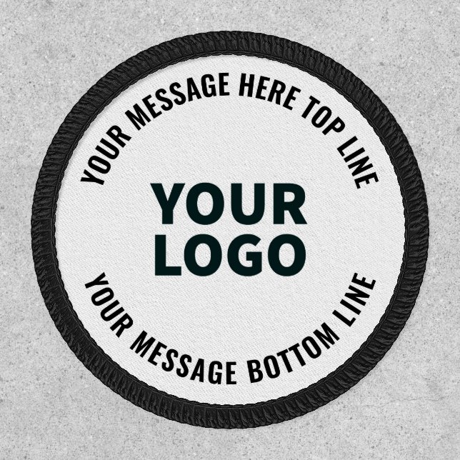 Your Logo Design or Image | Bold Editable Text Patch (Front)