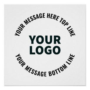 Your Logo Design or Image   Bold Editable Text Poster