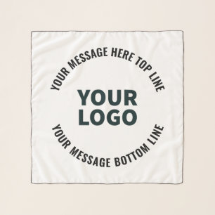 Your Logo Design or Image   Bold Editable Text Scarf