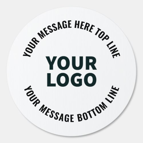 Your Logo Design or Image  Bold Editable Text Sign