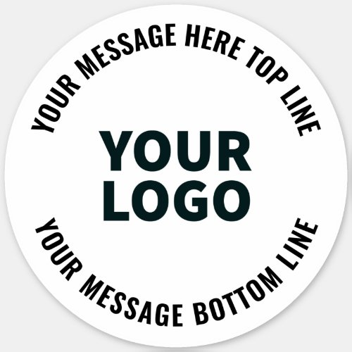Your Logo Design or Image  Bold Editable Text Sticker