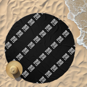 Your Logo, Design or Photo Tiled Diagonally  Beach Towel